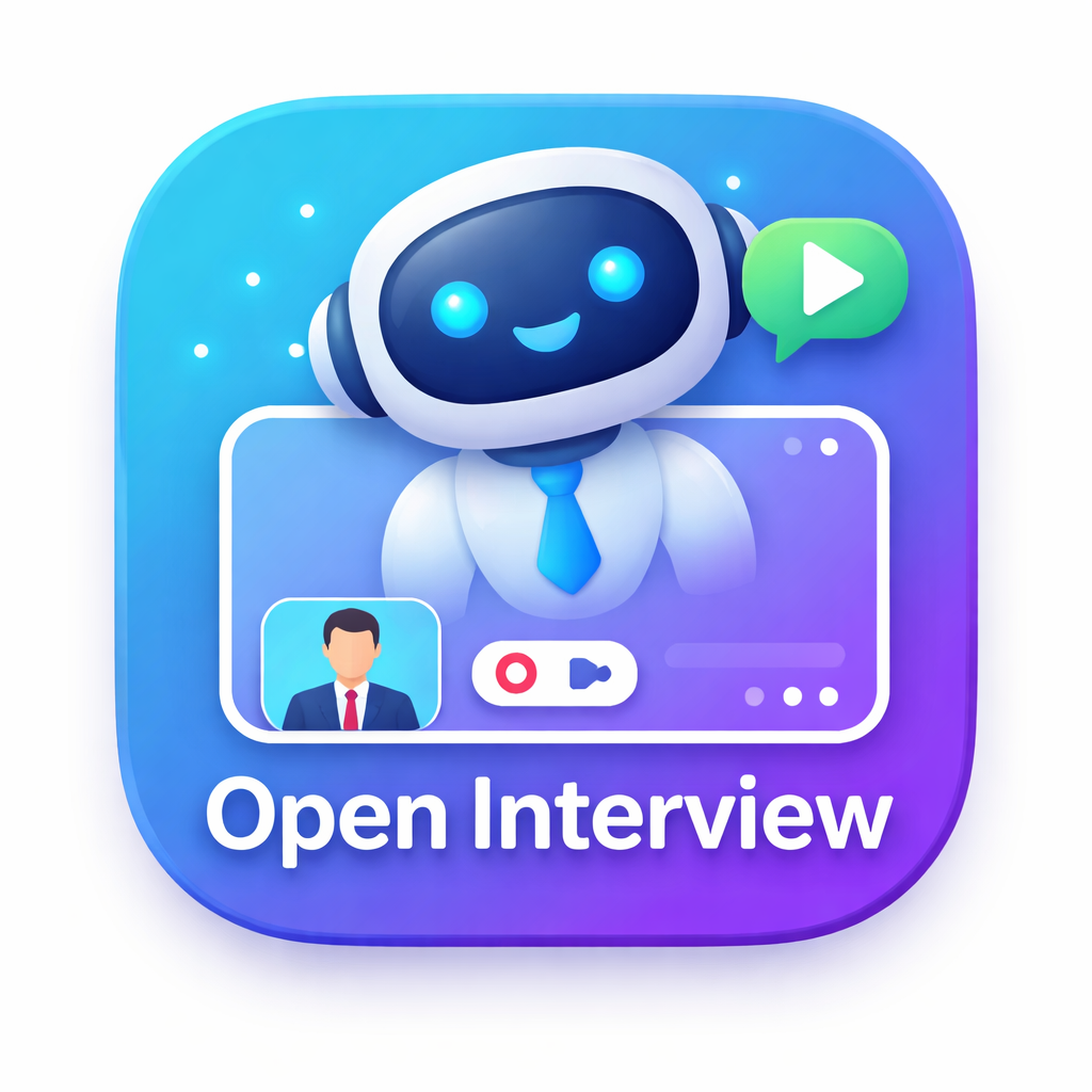 Open Interview app interface - AI-powered interview preparation platform